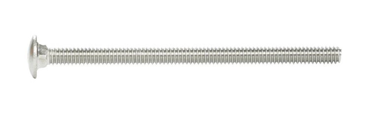 (image for) 1/4 in. Dia. x 4 in. L Stainless Steel Carriage Bolt 25