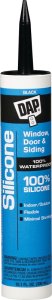 (image for) Window and Door Sealant, Black, -40 to 400 deg F, 10.1 fl-oz