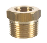 (image for) 1/2 in. MPT x 1/4 in. Dia. FPT Brass Hex Bushing