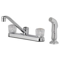 (image for) 2 Handle Kitchen w/Sprayer Two Handle Chrome