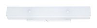 (image for) White 2 lights Incandescent Bathroom Channel Fixtur