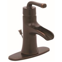 (image for) Single Hole Single-Handle Bathroom Faucet in Bronze