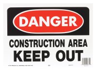 (image for) OSHA English White Informational Sign 10 in. H x 14 in. W