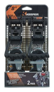 (image for) 1.25 in. W x 8 ft. L Gray Tie Down Strap 800 lb. 1 pk