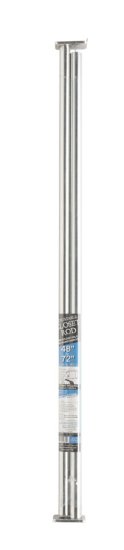 (image for) 72 in. L x 1 in. Dia. Adjustable Closet Rod