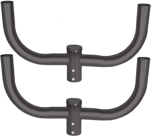 (image for) Double Bullhorn Bracket for LED Parking Lot Light Mount 2 Pack