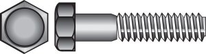 (image for) 7/16 in. Dia. x 5-1/2 in. L Zinc Plated Steel Hex Bolt 2