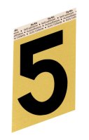 (image for) 3-1/2 in. Black Aluminum Self-Adhesive Number 5 1 pc.