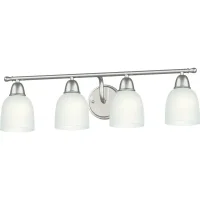 (image for) Raleigh 27.6 In. 4-Light Incandescent Bath Vanity Fixture (Brush
