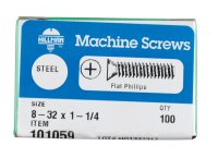 (image for) No. 8-32 in. x 1-1/4 in. L Phillips Flat Head Zinc-Plate