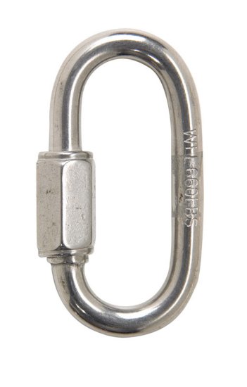 (image for) Polished Stainless Steel Quick Link 660 lb. 2 in.