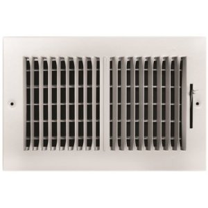 (image for) TRUAIRE 2-WAY STEEL WALL / CEILING REGISTER, 10 IN. X 6 IN., WHI
