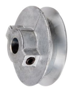 (image for) 3 in. Dia. Zinc Single V Grooved Pulley