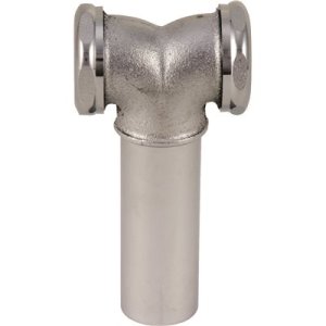 (image for) Brass Slip Joint Center Outlet Tee with Tailpiece and Ba