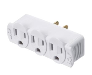 (image for) Grounded 3 outlets Adapter 1 pk