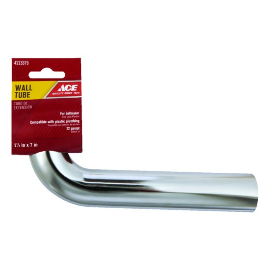 (image for) 1-1/4 in. Dia. x 7 in. L Brass Wall Bend