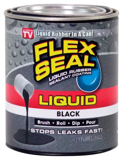 (image for) Satin Black Liquid Rubber Sealant Coating 1 pt.