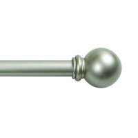 (image for) Brass Champagne Silver Curtain Rod 28 in. L x 48 in. L