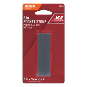 (image for) 3 in. L Aluminum Oxide Pocket Sharpening Stone 80 Grit 1 pc.