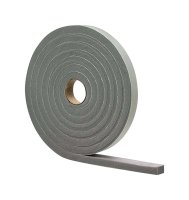(image for) Gray Vinyl and Foam Weather Stripping Tape For Doors 17 ft.