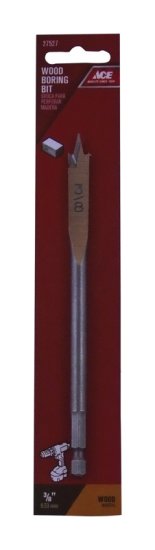 (image for) 3/8 in. x 6 in. L Steel Wood Boring Bit 1 pc.