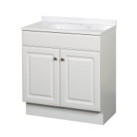 (image for) White Vanity Combo 30 in. W x 18 in. D x 35 in. H
