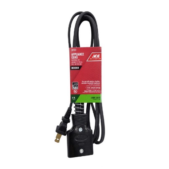 (image for) Ace 16/2 HPN 125 V 6 ft. L Appliance Cord
