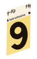 (image for) 1-1/2 in. Black Aluminum Self-Adhesive Number 9 1 pc.