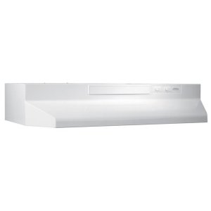 (image for) 30 in. W White Combo Range Hood