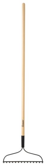 (image for) 54 in. L x 14 in. W Steel Bow Rake Wood