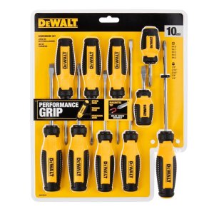 (image for) DeWalt Fixed Bar Screwdriver Set 10 pc