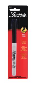 (image for) Black Fine Tip Permanent Marker 1 pk