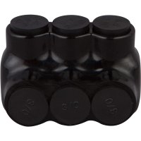 (image for) 3/0-6 Wire 3-Pole Plastisol Housing Black