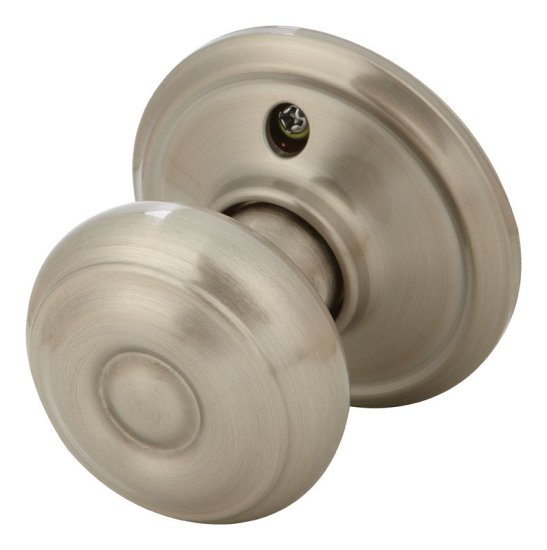 (image for) Georgian Satin Nickel Steel Dummy Knob 2 Right or Left H