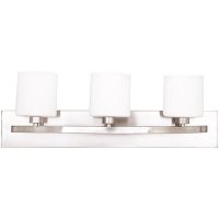 (image for) 3 Lights Brushed Nickel Bath Light 24 in. Width