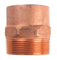 (image for) 2 in. Copper x 2 in. Dia. MIP Copper Pipe Ada