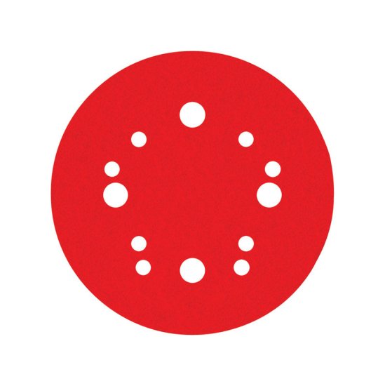 (image for) 5 in. Ceramic Blend Hook and Lock Sanding Disc 80 Grit Co