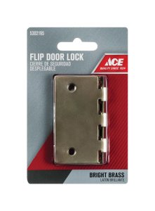 (image for) Bright Brass Steel Flip Lock 1 pk