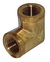(image for) 3/4 in. FPT x 3/4 in. Dia. FPT Brass 90 Degree Elbow