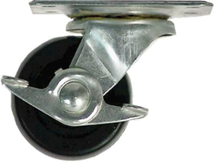 (image for) 2-1/2 in. Dia. Swivel Soft Rubber Caster 100 lb. 1 pk