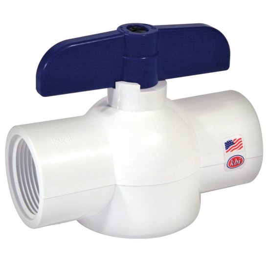 (image for) 1-1/4 in. PVC Threaded Ball Valve