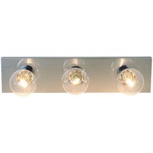 (image for) 18 in. Vanity Lighting Strip in Brushed Nickel 3-Bulb