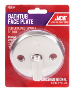 (image for) Brushed Nickel Bathtub Face Plate