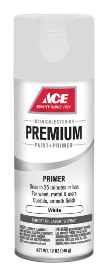 (image for) Premium Smooth White Enamel Primer Spray Paint 12 oz.