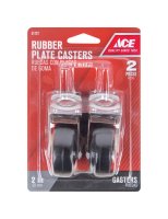 (image for) 2 in. Dia. Swivel Rubber Caster 80 lb. 2 pk