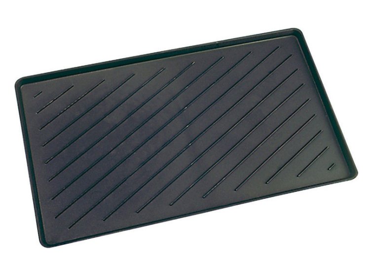 (image for) Black Polypropylene Nonslip Boot Tray 24 in. L x 14 in