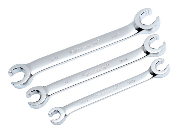 (image for) Crescent SAE Flare Nut Wrench Set 7.7 in. L 3 pk
