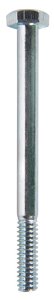 (image for) 1/4 in. Dia. x 3 in. L Zinc Plated Steel Hex Bolt 100 pk