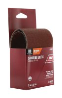 (image for) 21 in. L x 3 in. W Aluminum Oxide Sanding Belt 80 Grit Mediu