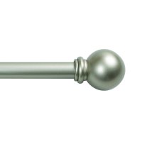 (image for) Brass Champagne Silver Curtain Rod 48 in. L x 86 in. L